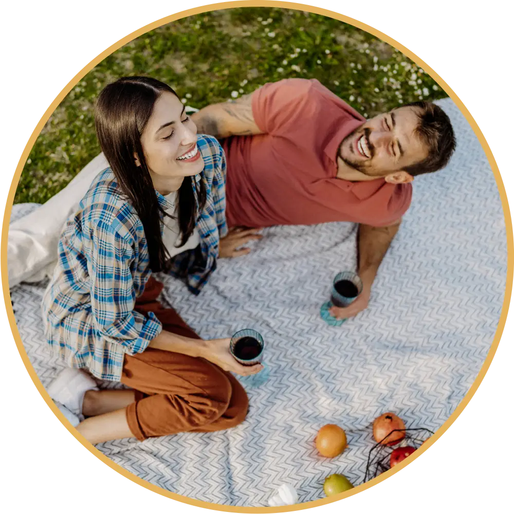 couple having a picnic
